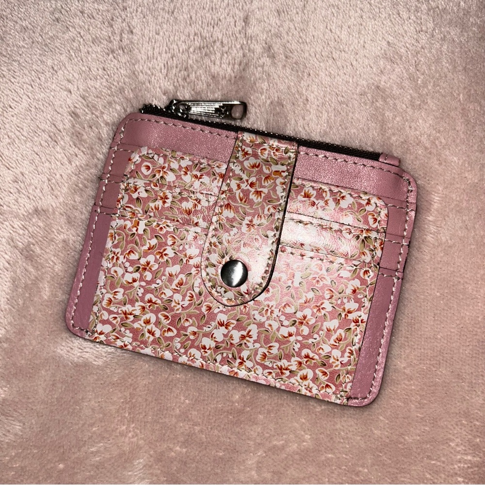 Patricia Nash Pink Floral Card Wallet